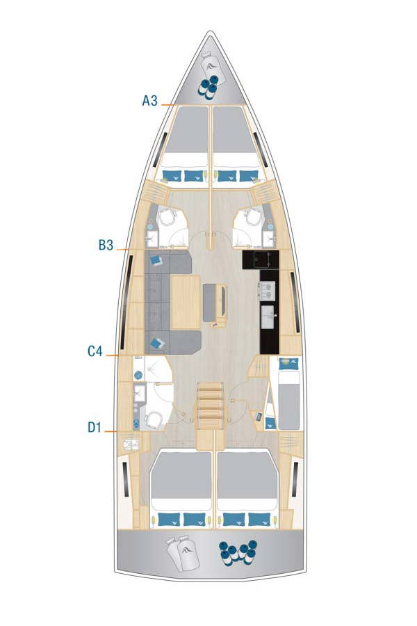 Hanse Hanse 460 in Šibenik on SamBoat