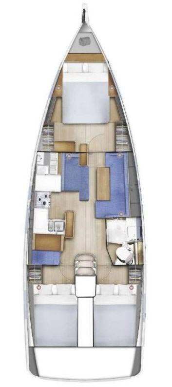 Jeanneau Sun Odyssey 410 charter bareboat or captained in  Murter-Kornati