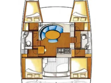 Bareboat Rental Catamaran Lagoon with a boat licence