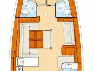 Sailboat rental with or without captain Bénéteau Salamina