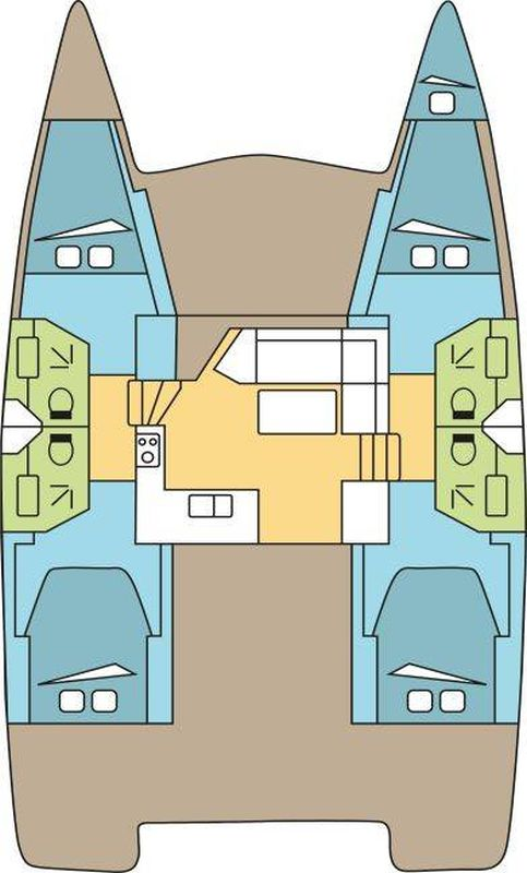 Bareboat Rental Catamaran Fountaine Pajot with a boat licence