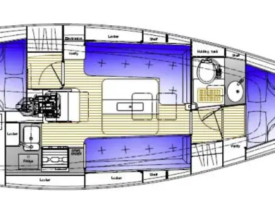 Bareboat Rental Motorboat Kavi Yacht with a boat licence