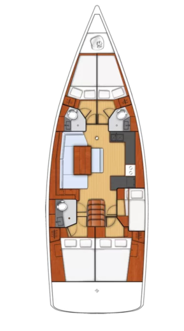 Sailboat rental in Fethiye - Bénéteau Oceanis 48