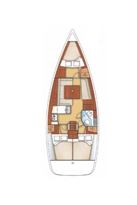 Bareboat Rental Sailboat Bénéteau with a boat licence