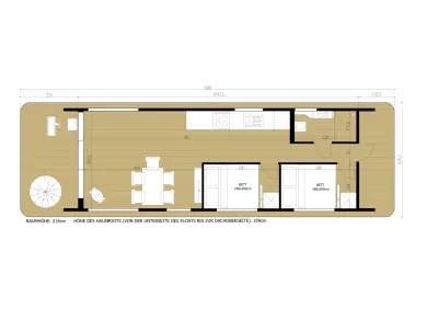 Bareboat Rental Houseboat WOMA with a boat licence