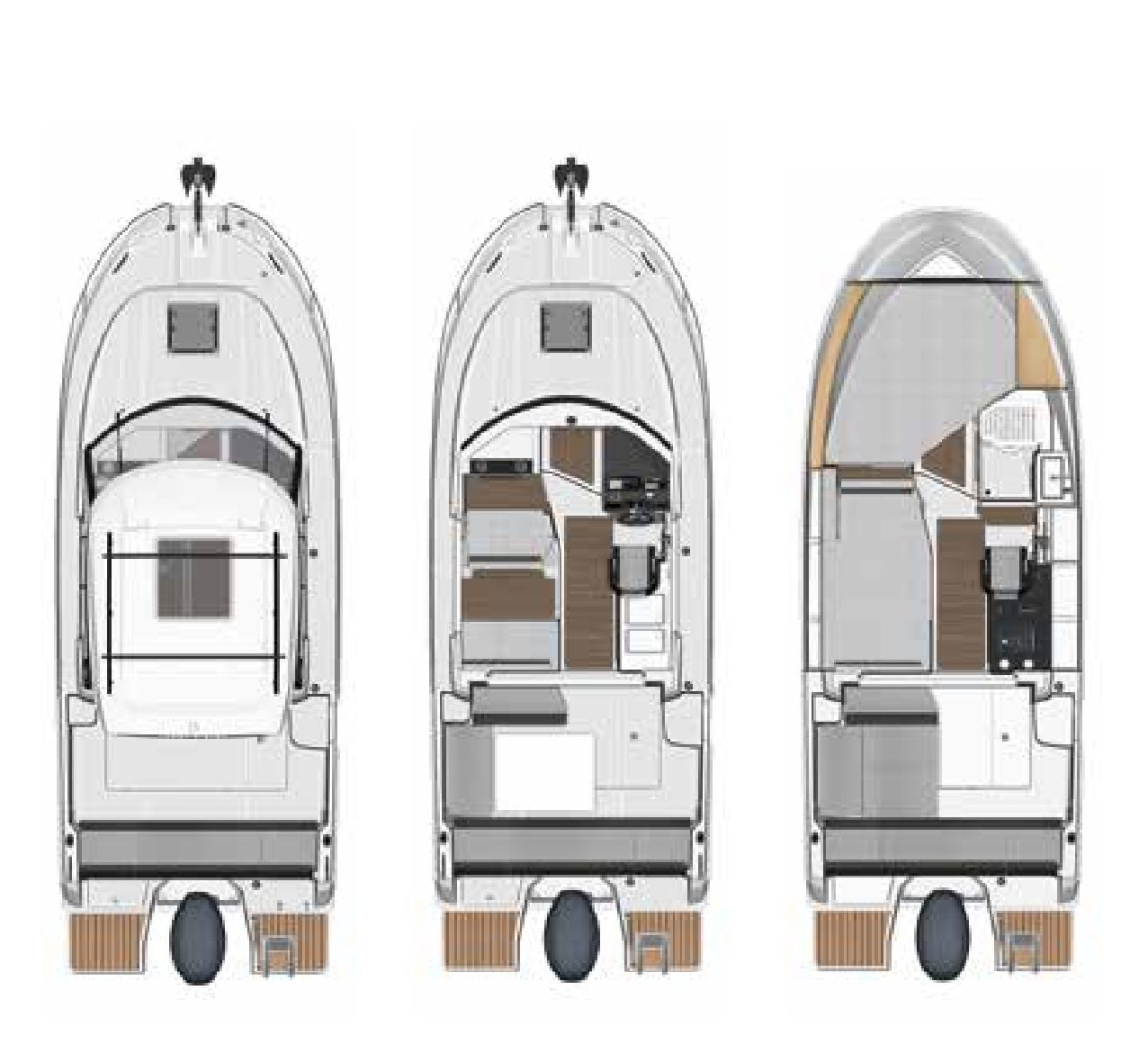 Motorboat rental with or without captain Jeanneau Trogir