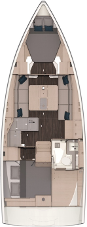 Bareboat Rental Sailboat Dufour with a boat licence