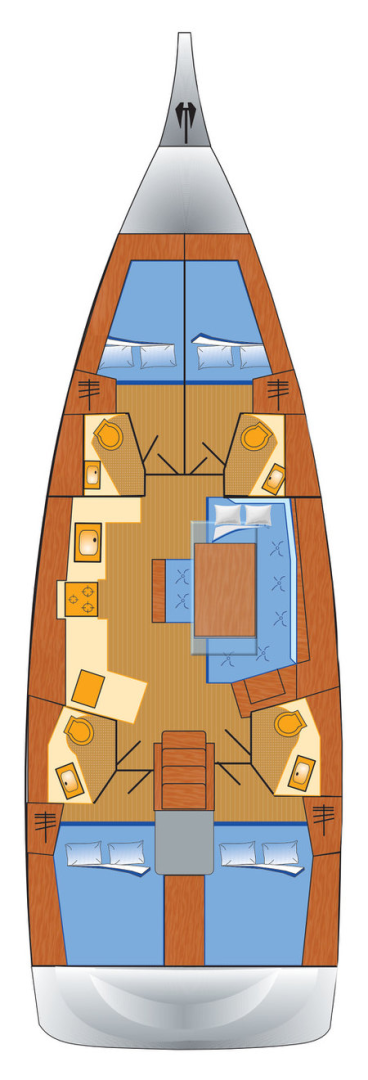 Sailboat rental in Rogoznica - Bénéteau Oceanis 46.1