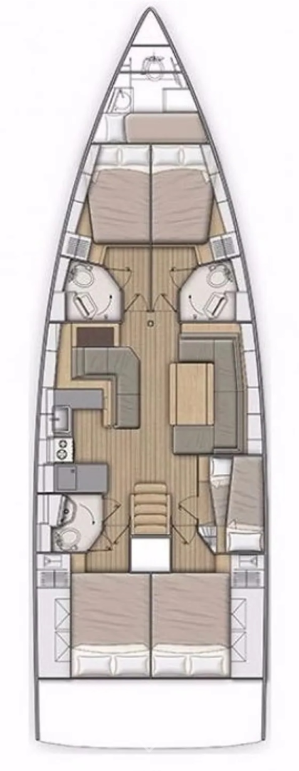 Bareboat Rental Sailboat Bénéteau with a boat licence