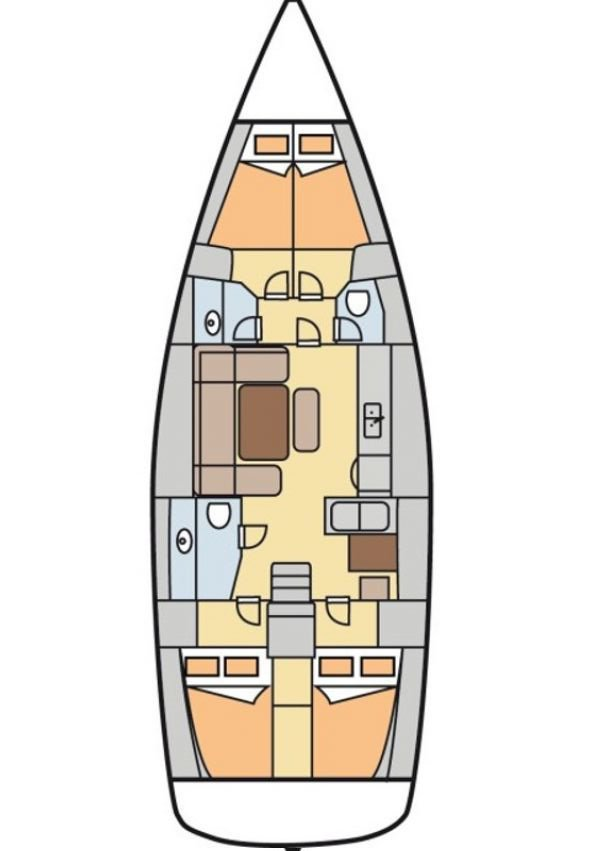 Bareboat Rental Sailboat Dufour with a boat licence