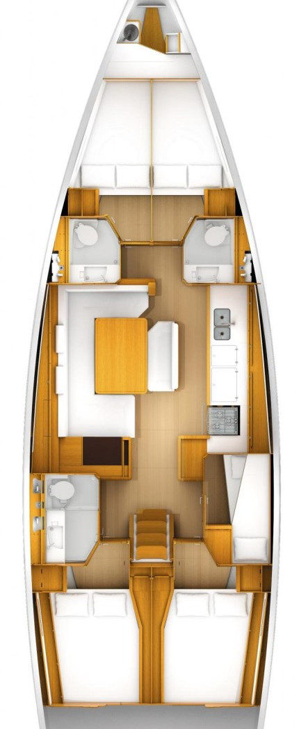 Sailboat rental in Kaštela - Jeanneau Sun Odyssey 519