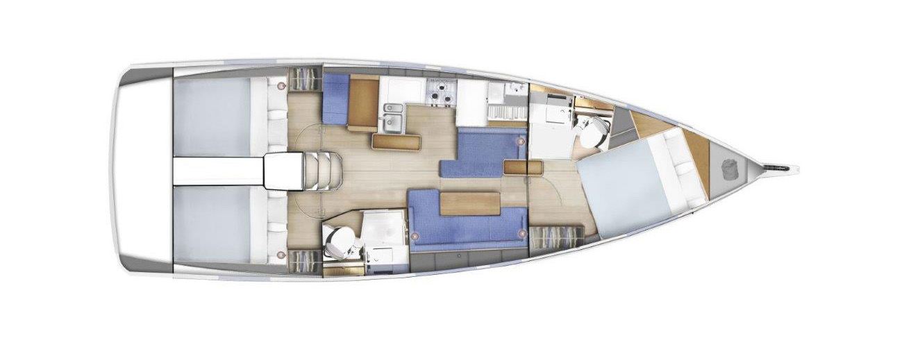 Bareboat Rental Sailboat Jeanneau with a boat licence
