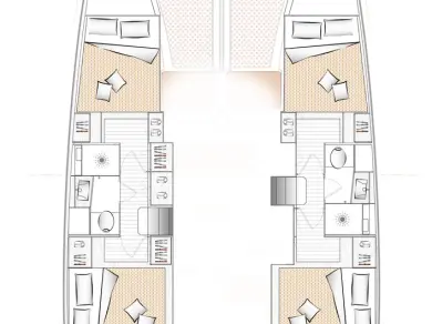 Bareboat Rental Catamaran Excess with a boat licence
