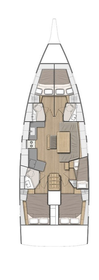 Bareboat Rental Sailboat Bénéteau with a boat licence