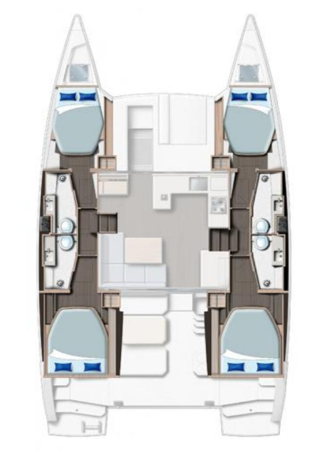 Catamaran rental with or without captain Leopard Catamarans / Robertson & Caine Cannigione