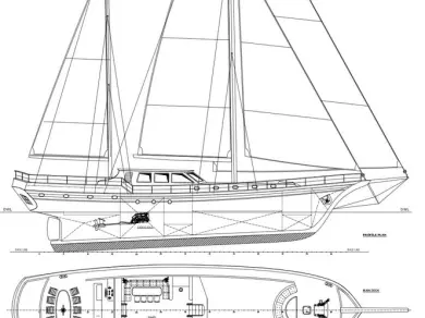Bareboat Rental Sailboat Custom Made with a boat licence