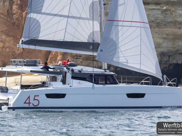 Bareboat Rental Catamaran Fountaine Pajot with a boat licence