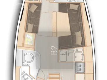 Yacht charter Flensburg cheap Hanse 388