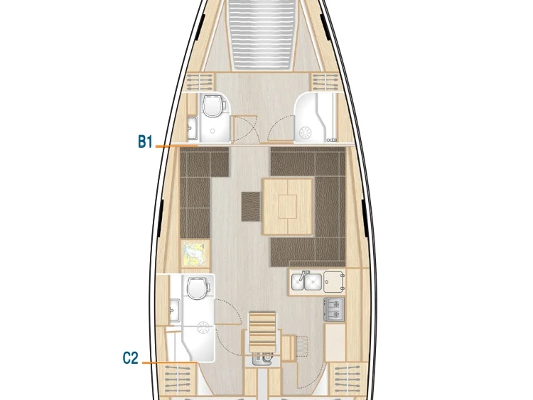 Hanse Hanse 458 in Heiligenhafen on SamBoat