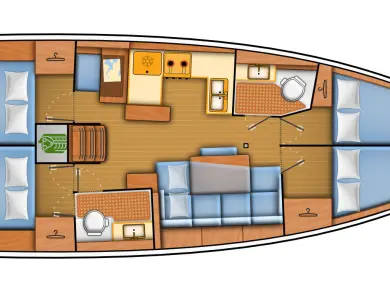 Boat rental Jeanneau Sun Odyssey 440 in Biograd na Moru on Samboat
