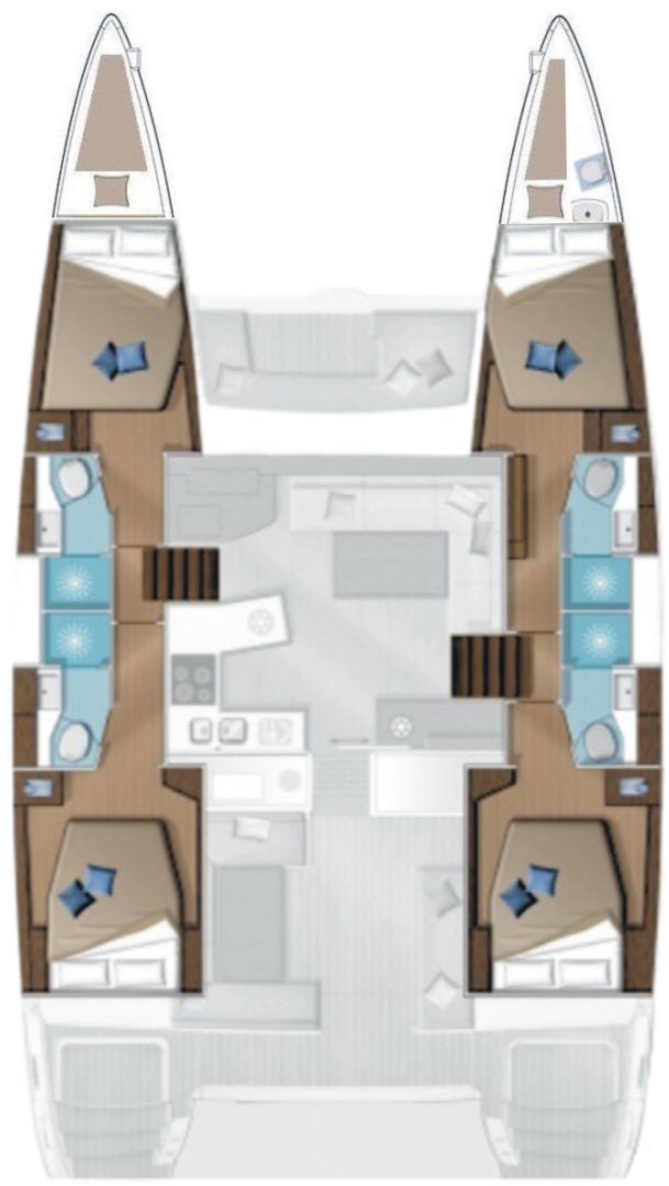 Lagoon Lagoon 450 F charter bareboat or captained in  Alimos