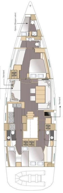 Yacht charter Pula cheap Jeanneau 64