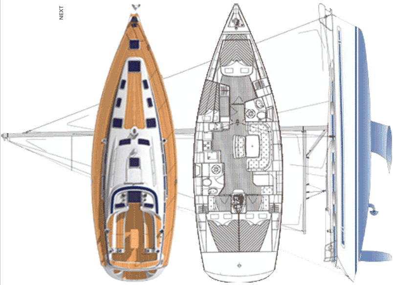 Sailboat rental in Lefkáda - Bavaria Cruiser 46