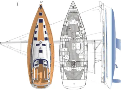 Sailboat rental in Lefkáda - Bavaria Cruiser 46