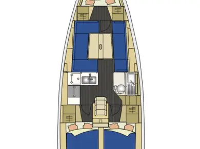 Bareboat Rental Sailboat Elan with a boat licence