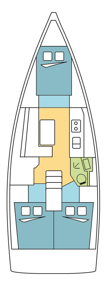 Sailboat rental in Kos - Bénéteau Oceanis 38.1