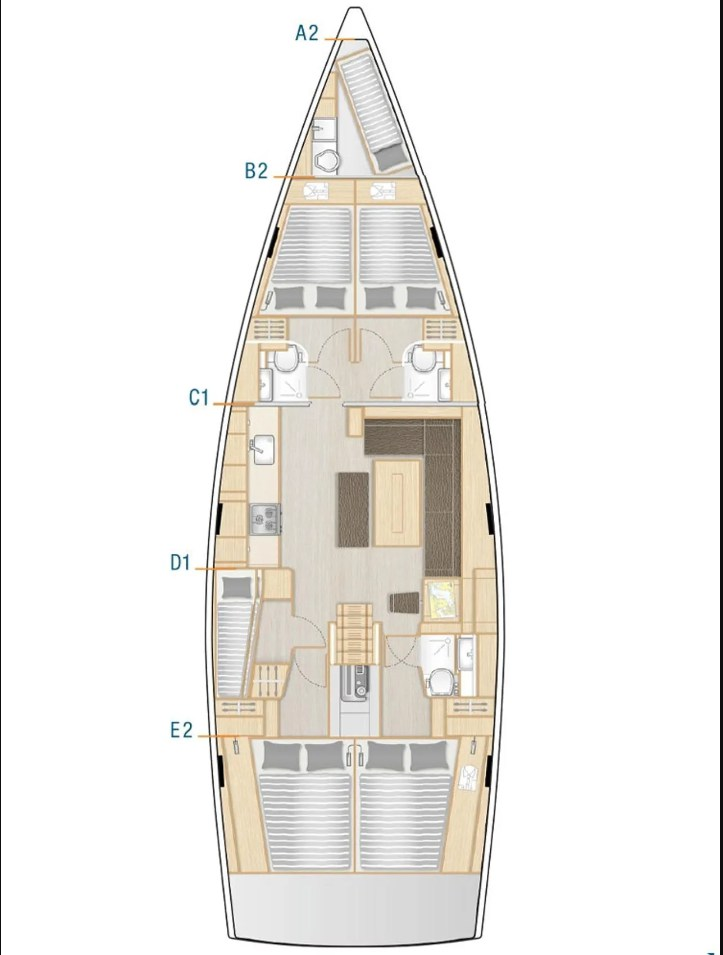 Hanse Hanse 508 in Lefkáda on SamBoat