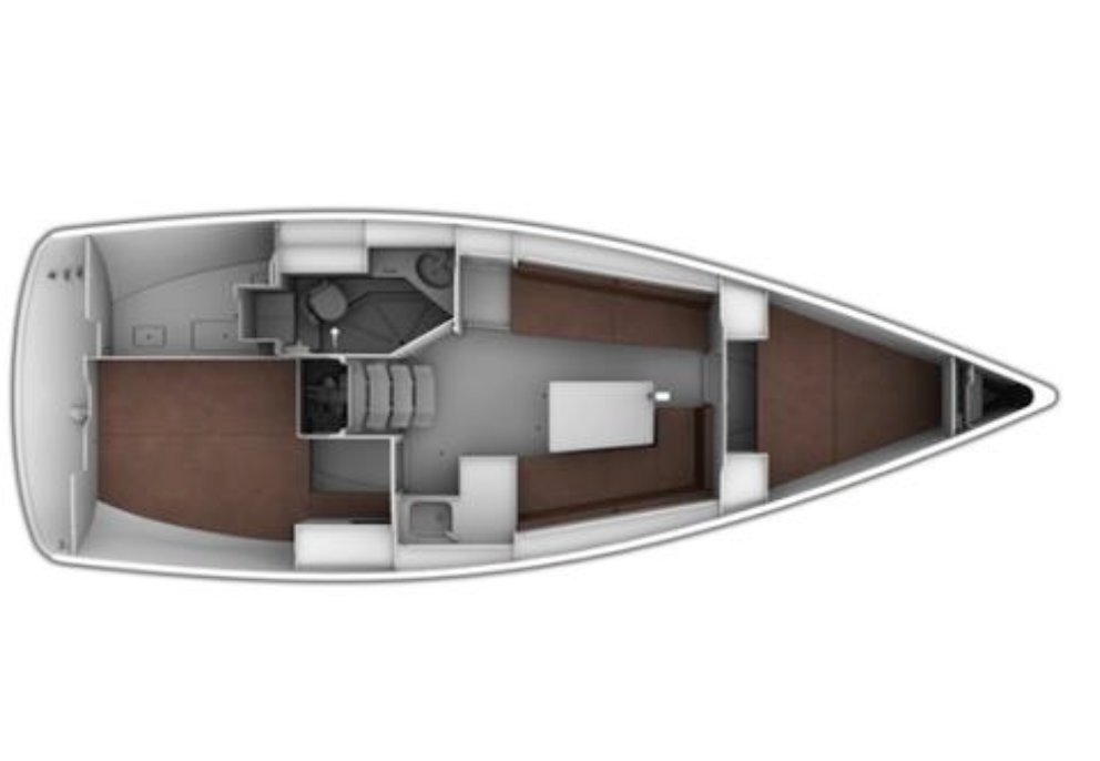 Bareboat Rental Sailboat Bavaria with a boat licence