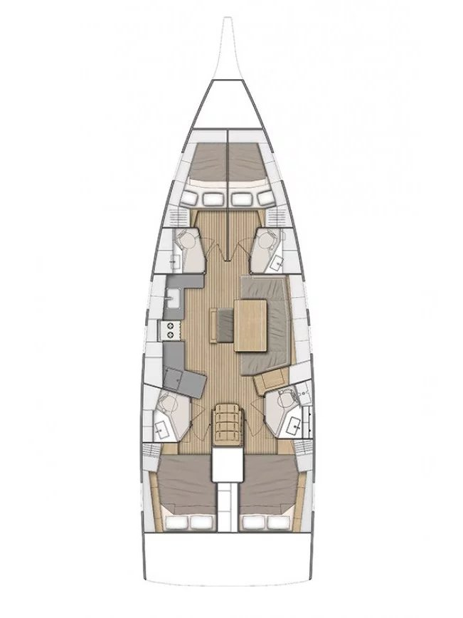 Sailboat rental with or without captain Bénéteau Alimos