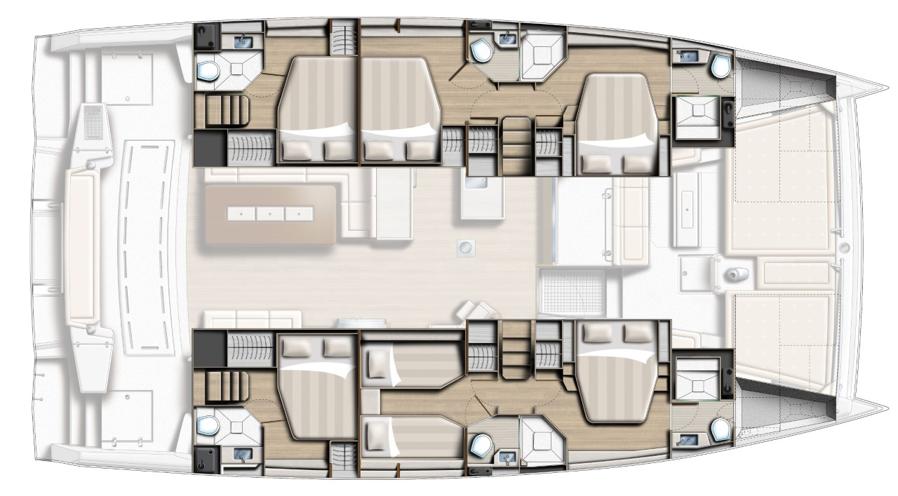 Catamaran rental with or without captain Bali Parham Town