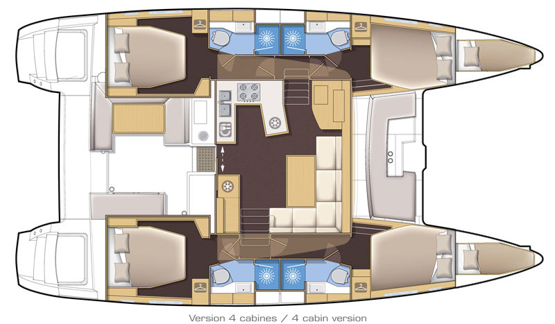 Catamaran rental in Parham Town - Lagoon Lagoon 450