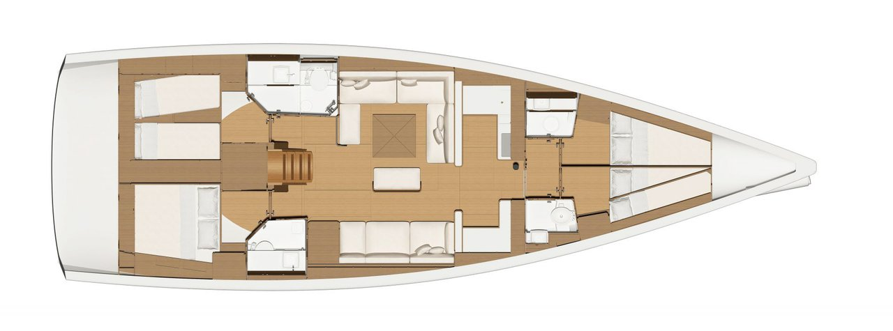 Bareboat Rental Sailboat Dufour with a boat licence