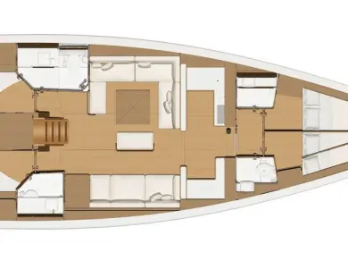 Bareboat Rental Sailboat Dufour with a boat licence