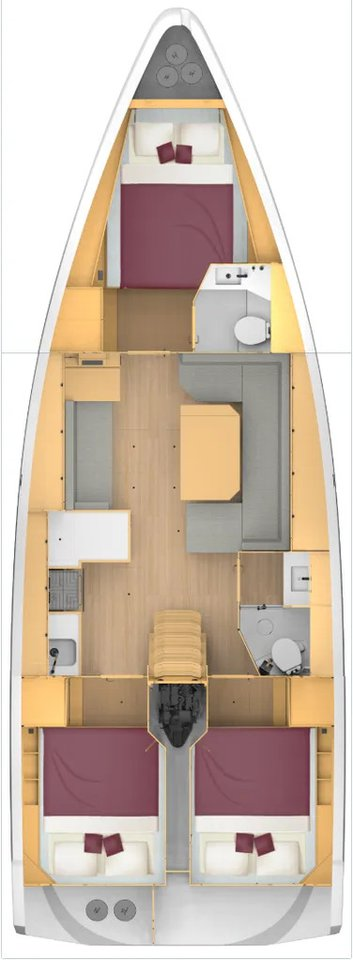 Bareboat Rental Sailboat Bavaria with a boat licence