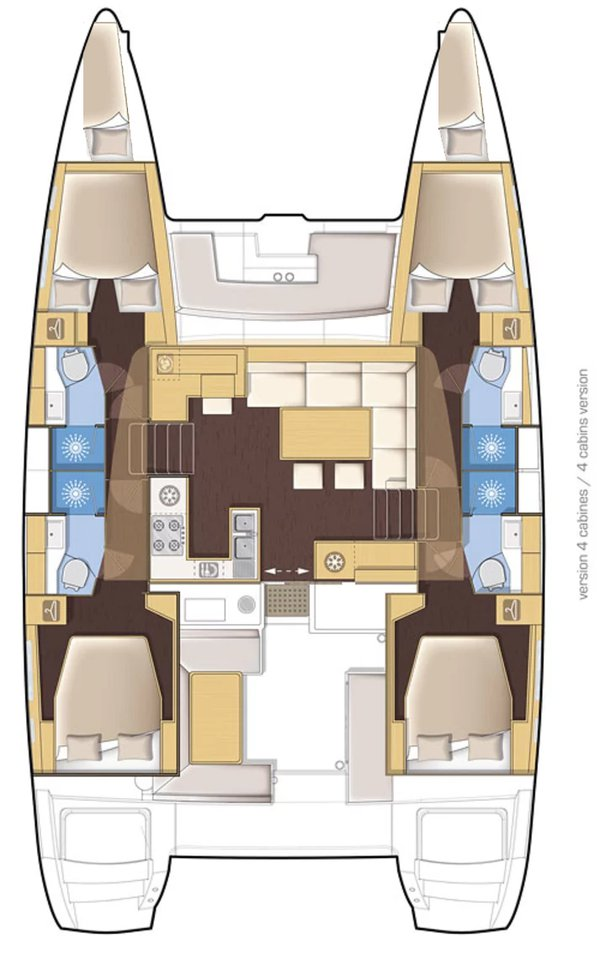 Lagoon Lagoon 450 F charter bareboat or captained in  Alimos