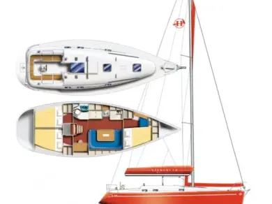 Poncin Yachts Harmony 38 charter bareboat or captained in  Las Galletas