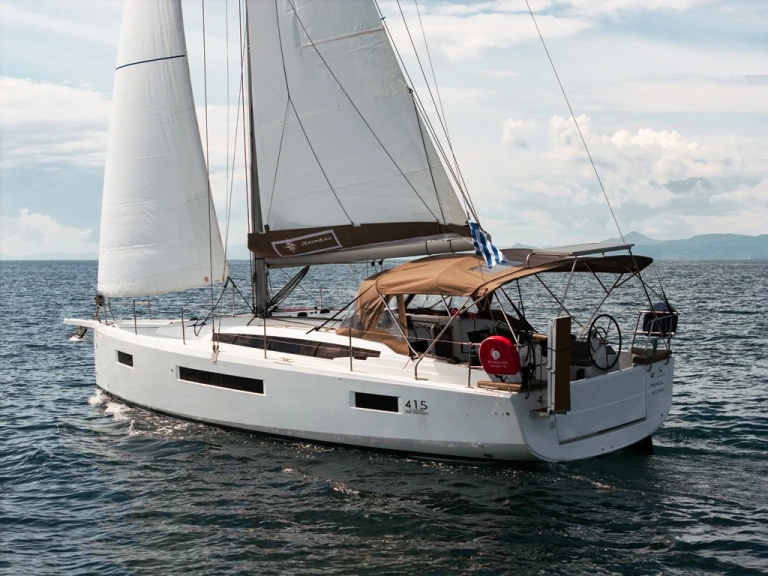 Jeanneau Sun Odyssey 415 charter bareboat or captained in  Néa Péramos
