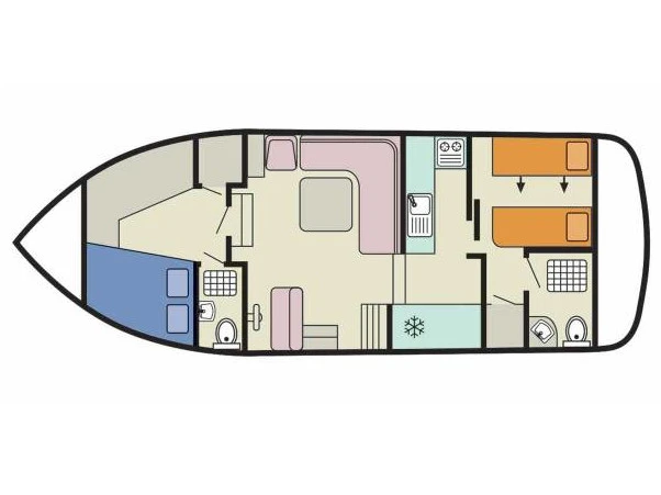 Motorboat rental in Saint-Gilles du Gard - Le Boat Corvette A