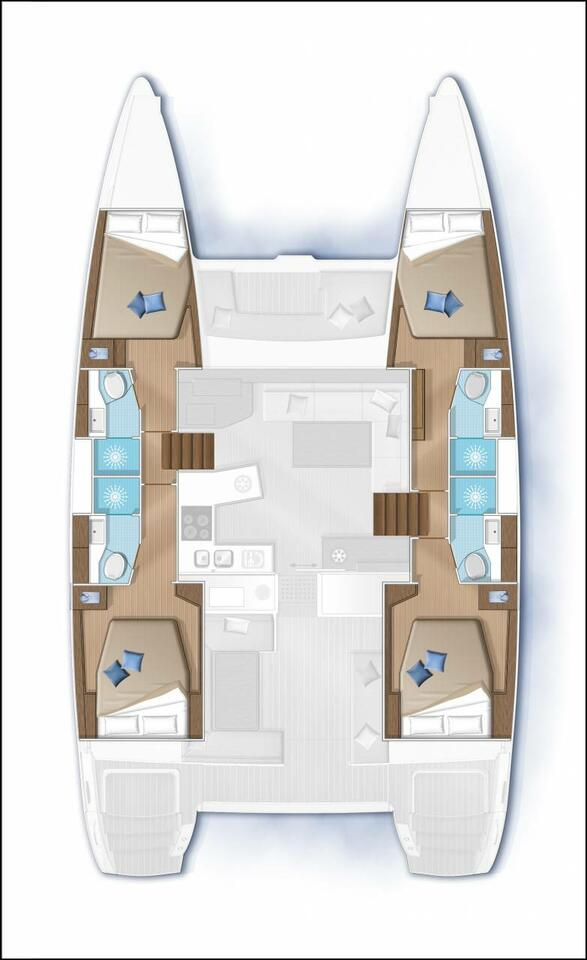 Boat rental Lagoon Lagoon 450 Sport Top in Pianottoli-Caldarello on Samboat