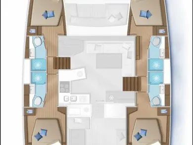Boat rental Lagoon Lagoon 450 Sport Top in Pianottoli-Caldarello on Samboat